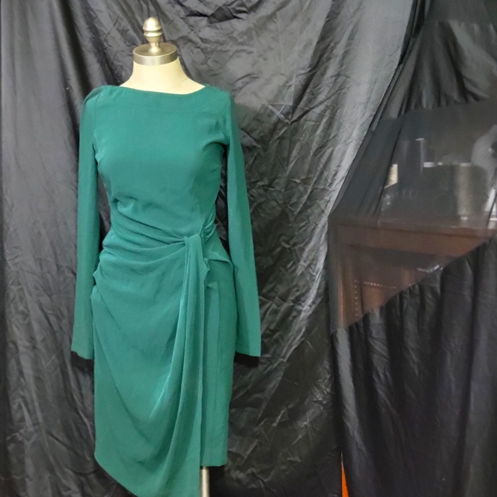 St John Elegant Faux Tie Dress